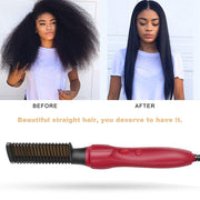 New 2 In 1 Hair Straightener and Hot Comb for Wigs