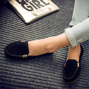 Soft Round Toe Denim Loafers