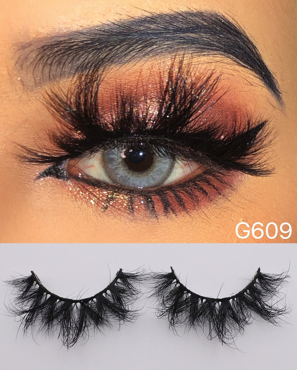 RED SIREN Real Mink Thick Fluffy Wispy Lashes