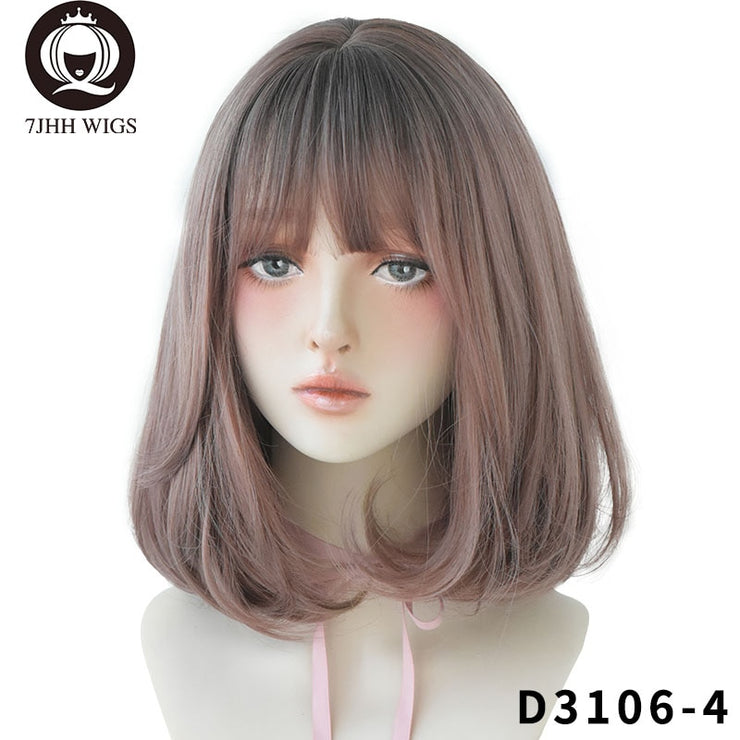 Synthetic Shoulder Length 14 Inch Wig