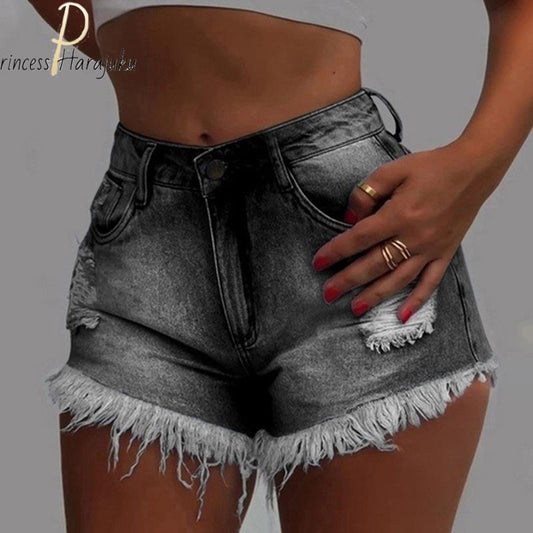 Short High Waist Denim Shorts