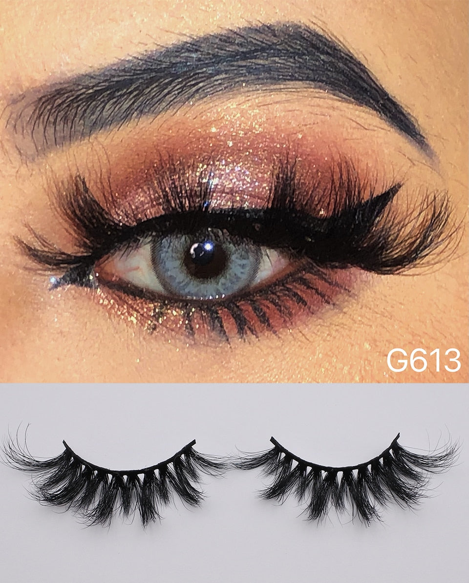 RED SIREN Real Mink Thick Fluffy Wispy Lashes