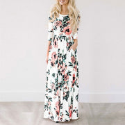 Floral Print Long Maxi Dresses