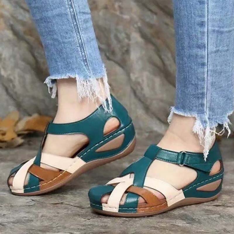 Wedge Buckle Flats