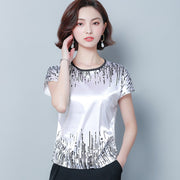 SURWENYUE Printed Blouses