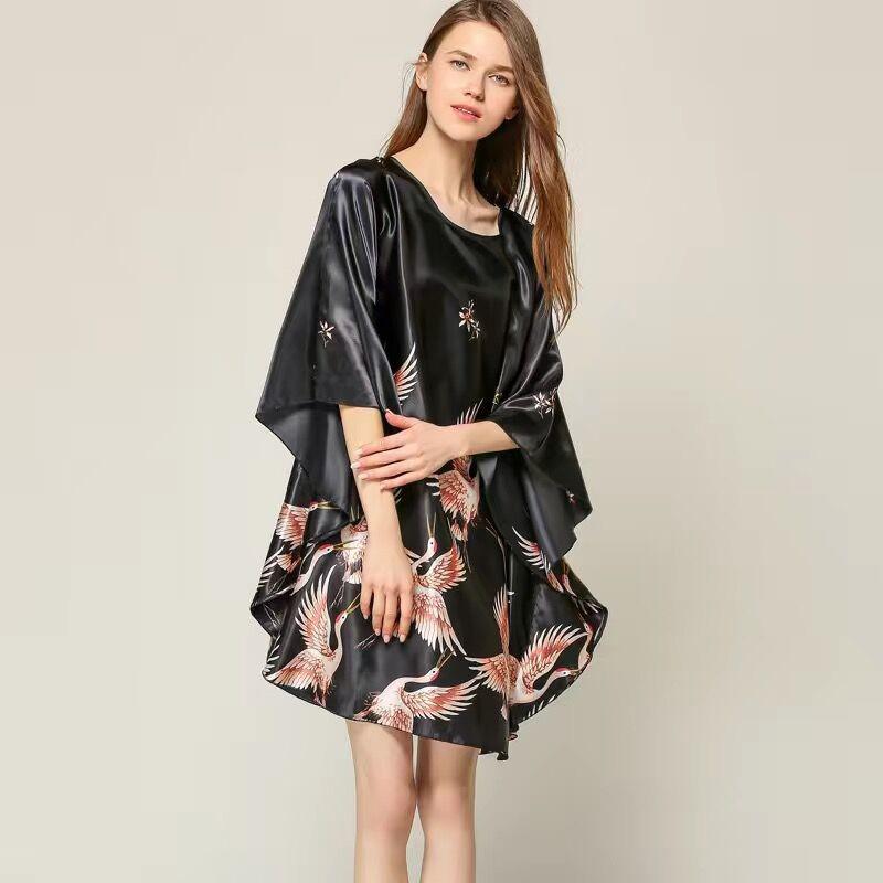 Silk Rayon Loose Gown