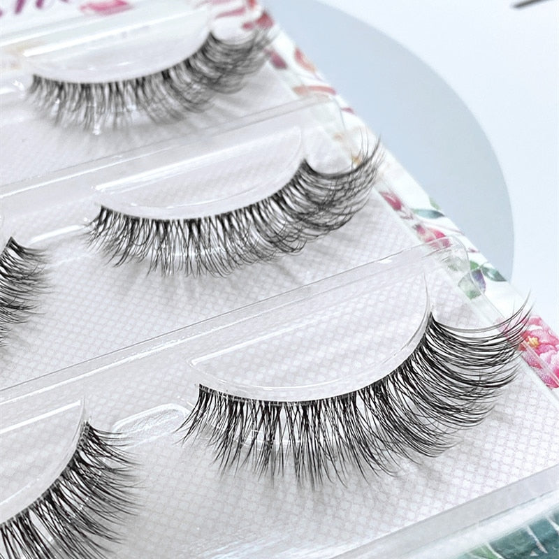 3D Mink Lashes Natural Short Full Strip