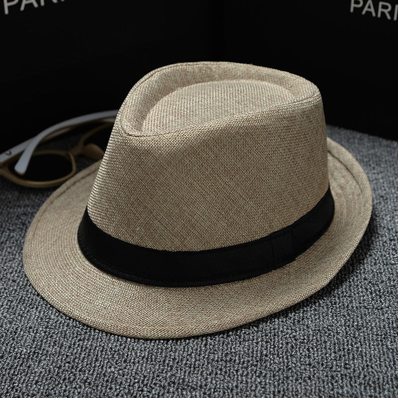 Straw Women British Style Fedoras