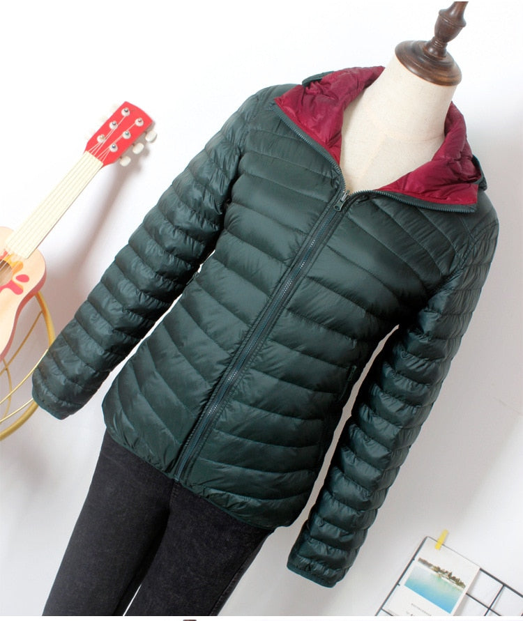 Reversible Down Feather Jacket