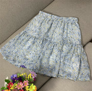 Boho Pleated Flower Ruffled Skirts