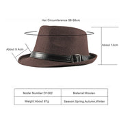 Wuaumx  Autumn Men Fedoras