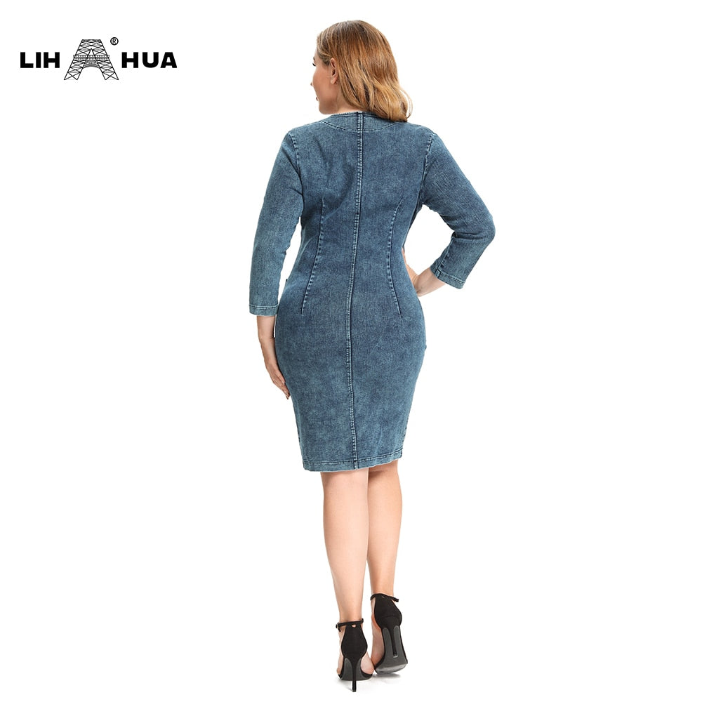 Slim Fit Denim Dress