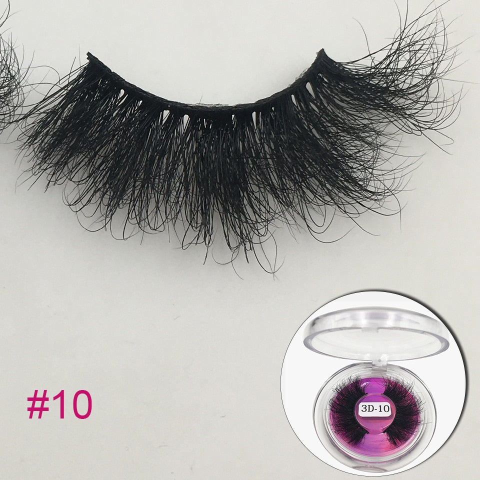 RED SIREN Mink 25mm Fluffy Messy 3D Long Lashes