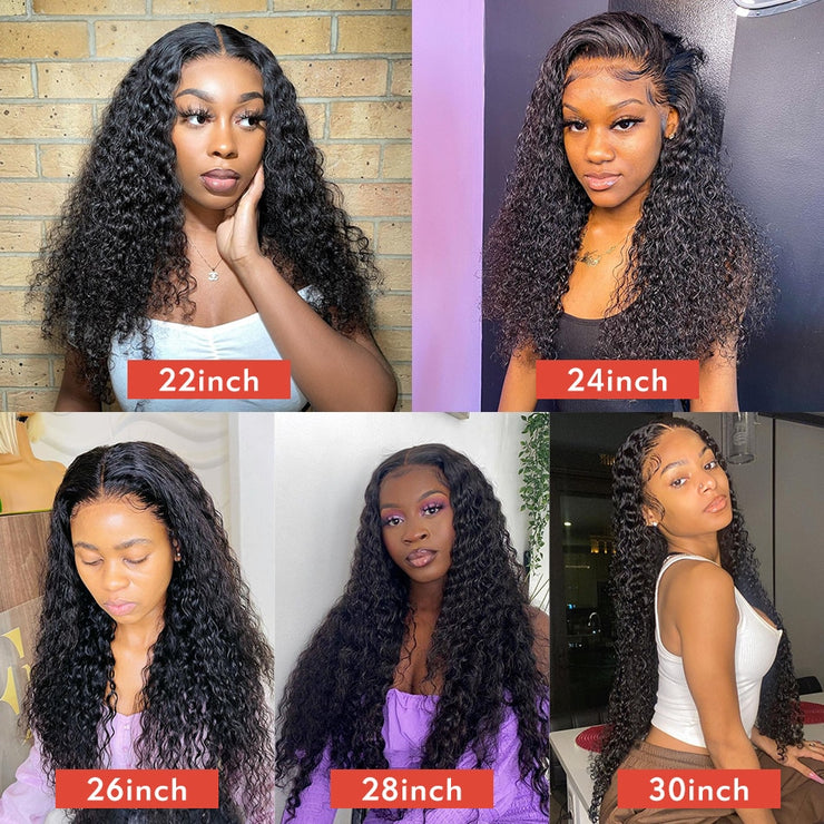 Water Wave Full Lace Front and Frontal Human Hair Wigs