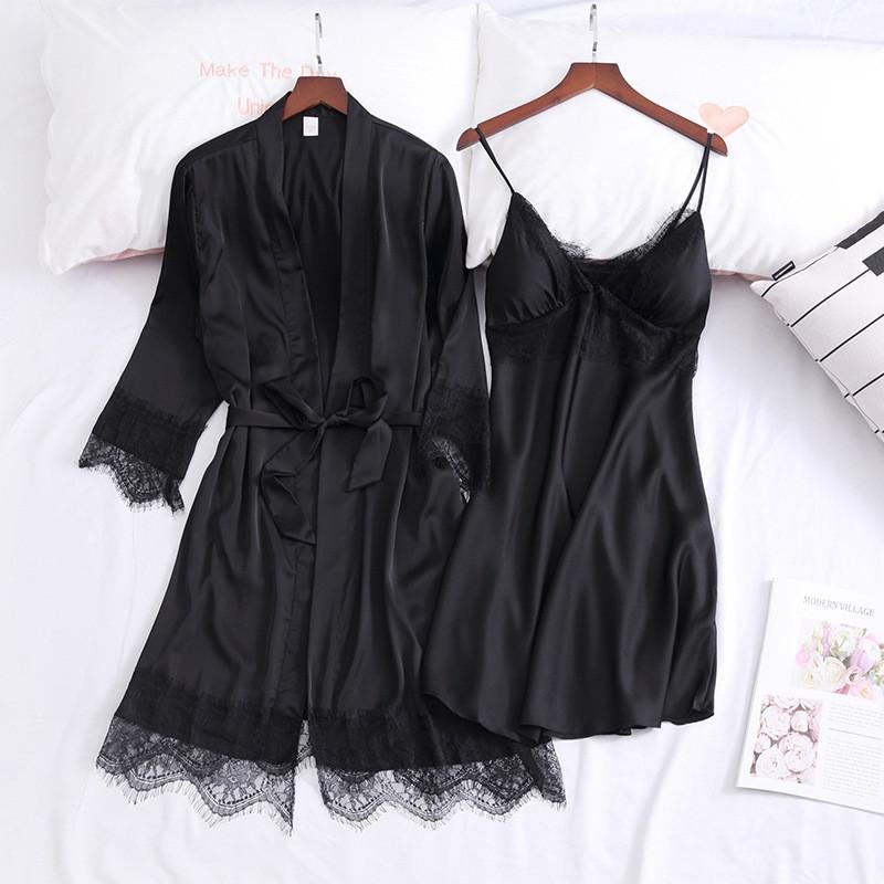 Lace Kimono Bathrobe Sets