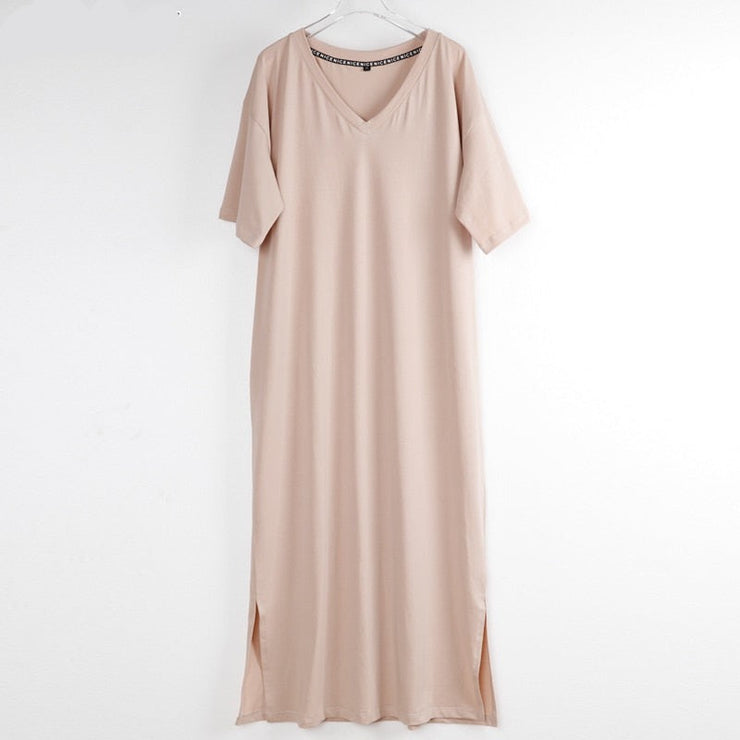 V Neck Maxi Dress