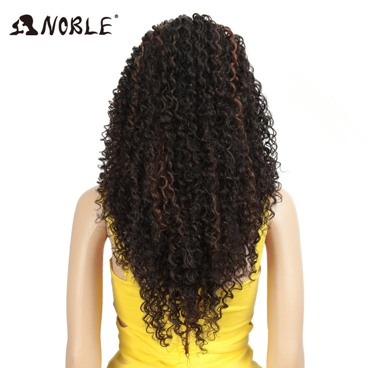 Long Kinky Curly Synthetic Lace Front Wigs