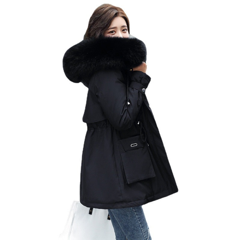 Thick Hooded Parkas Snow Coat