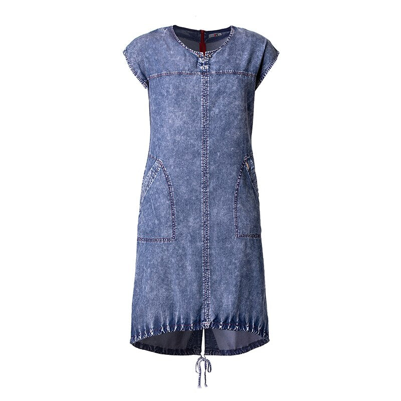 A-LINE Denim Dress