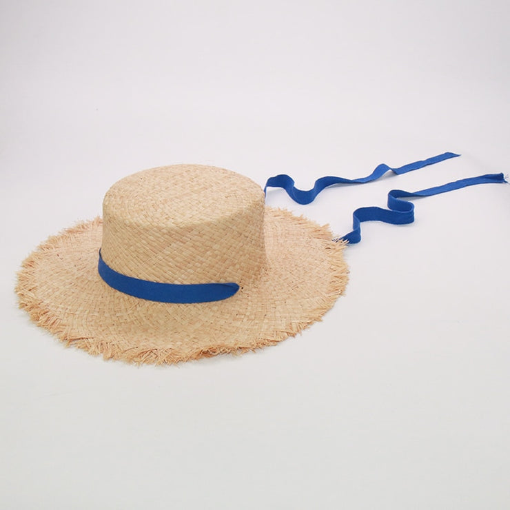 Women & Kids Ribbon Girl Summer Beach Hats