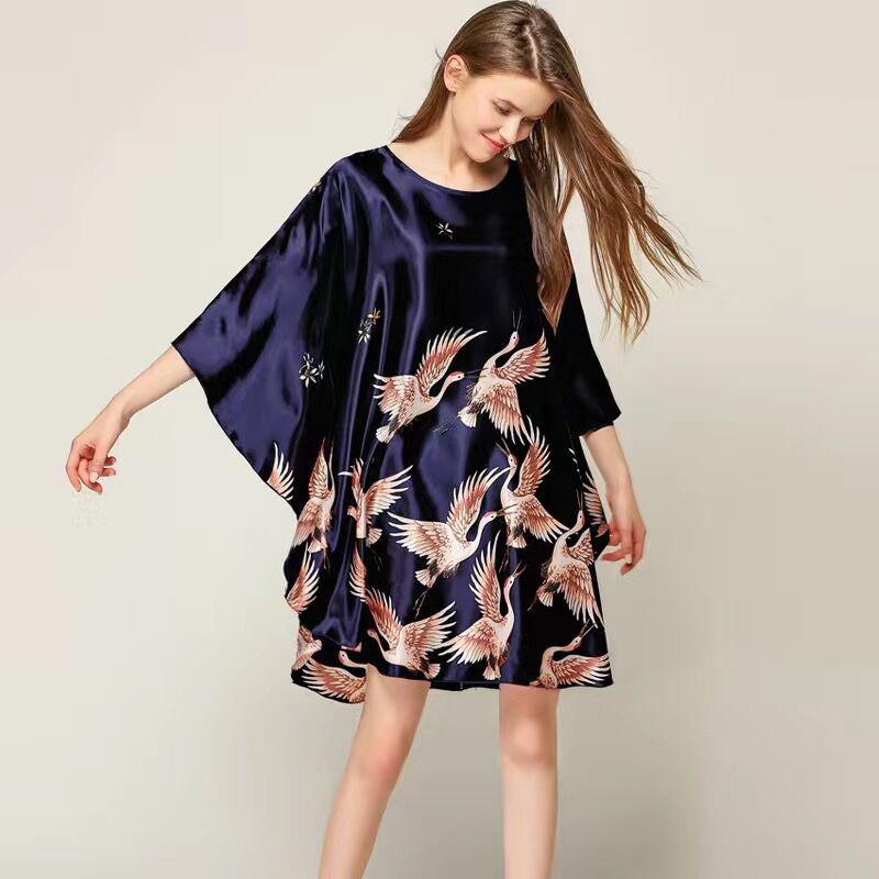 Silk Rayon Loose Gown