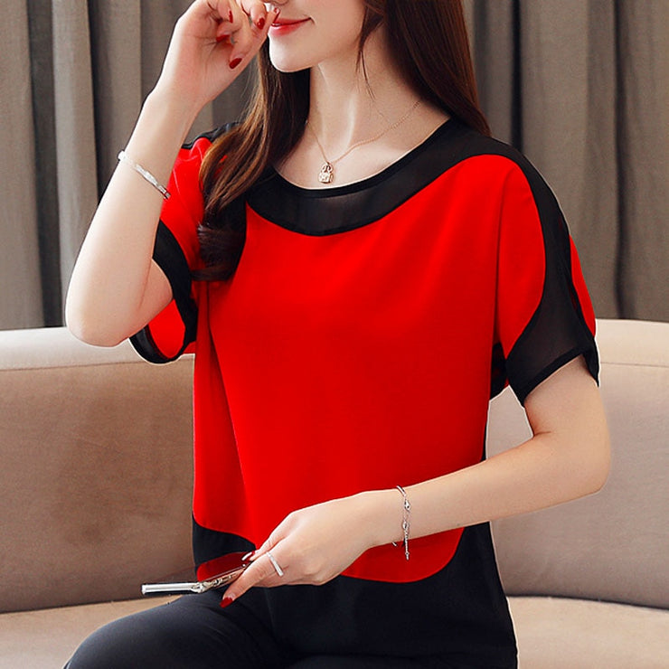 O-Neck Batwing Sleeve Blouses