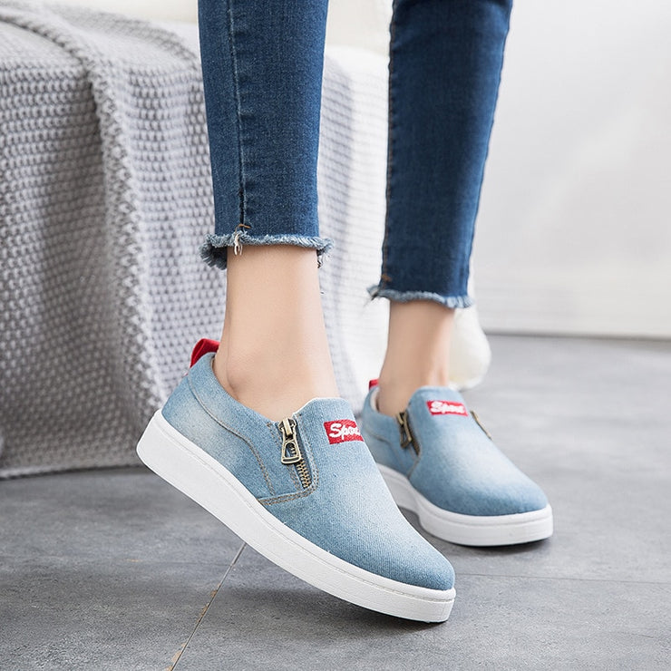 Denim Canvas Loafers