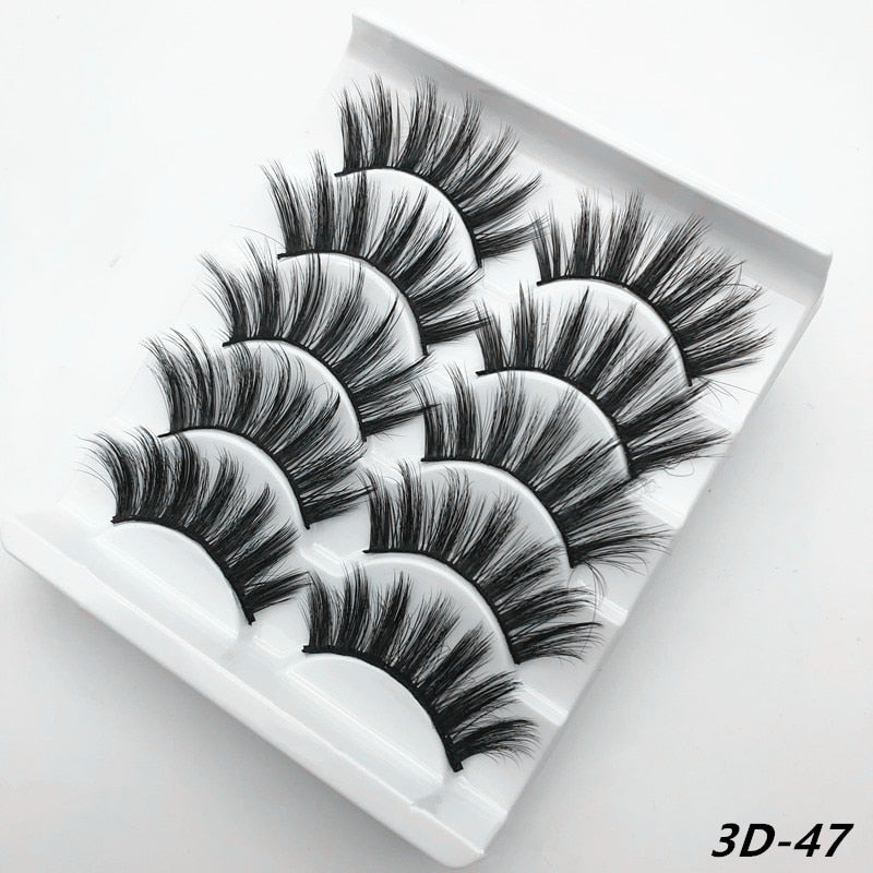 5 Pairs 3D Mink Eyelashes