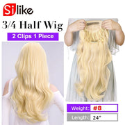 Long Synthetic Half Clips Extension Wigs