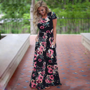 Floral Print Long Maxi Dresses