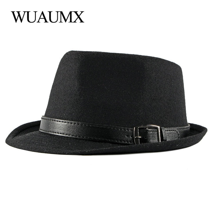 Wuaumx  Autumn Men Fedoras