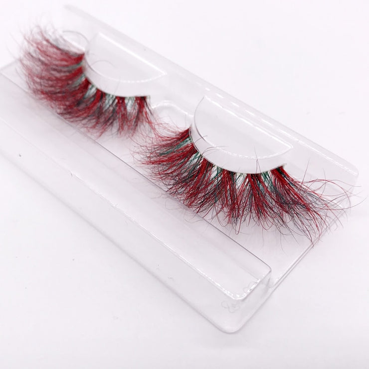 25mm 3D colorful mink lashes