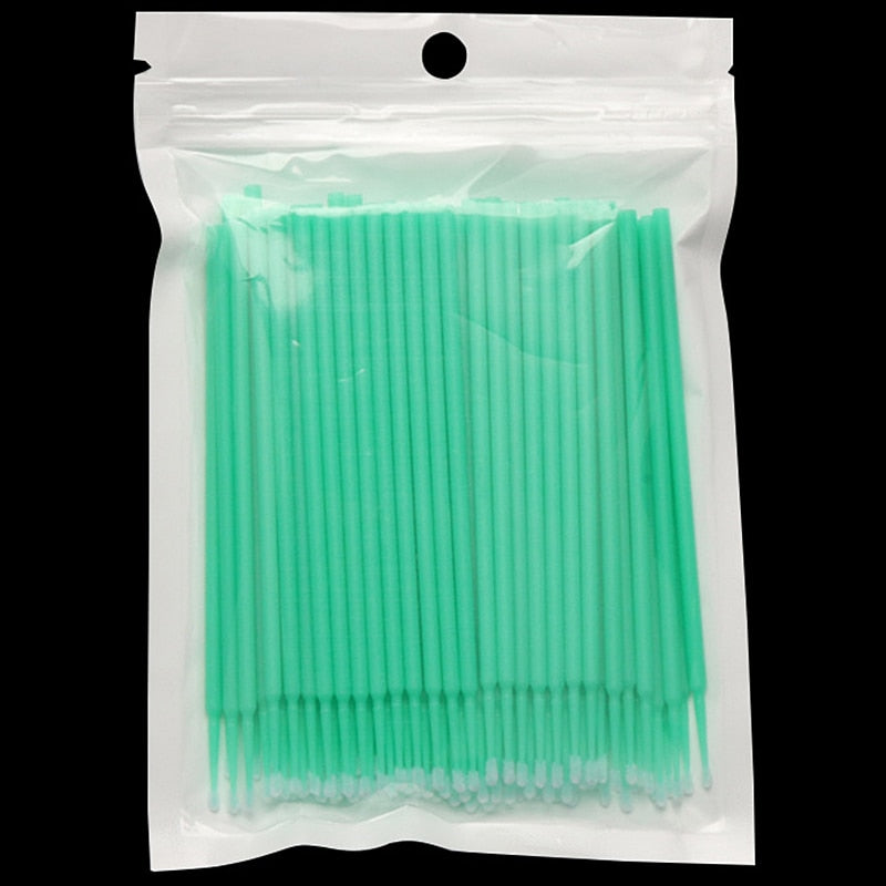 100pcs Disposable Micro Eyelash Brushes