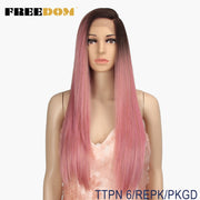 FREEDOM U Part Synthetic Lace Cosplay Wigs Heat Resistant