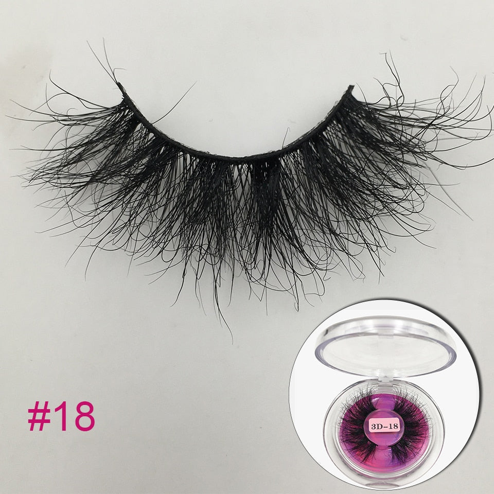 RED SIREN Mink 25mm Fluffy Messy 3D Long Lashes