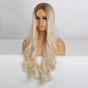 EASIHAIR Long Wavy Blonde Heat Resistant Synthetic Wigs