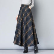 High Waist Wool Maxi Skirts