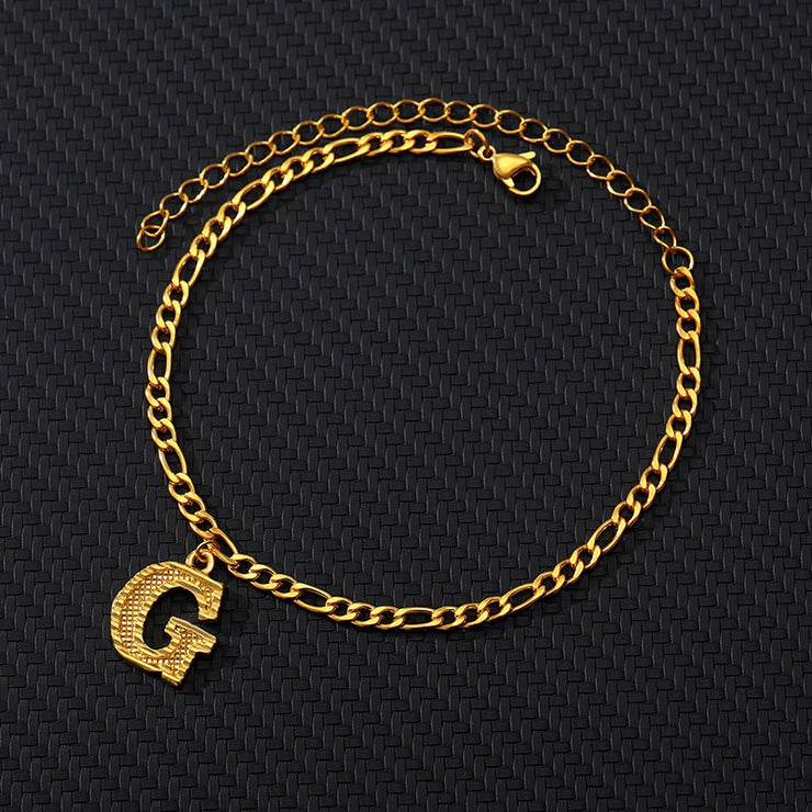 Alphabet Chain Ankle Bracelet