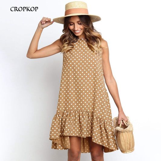 Polka Dot Mini Sundress Dress