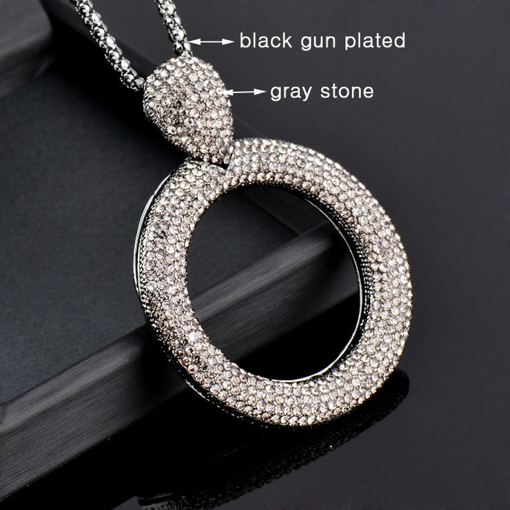 Dazzling Hollow Long Necklace Maxi Jewelry