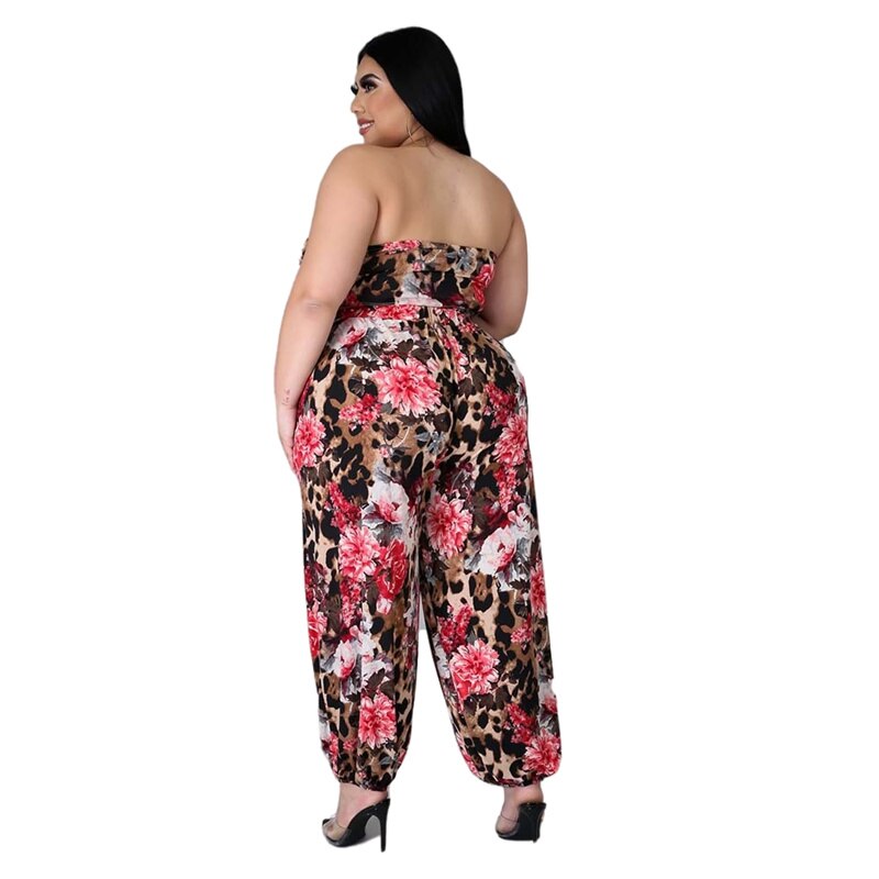 Three Piece Floral Pants Suit