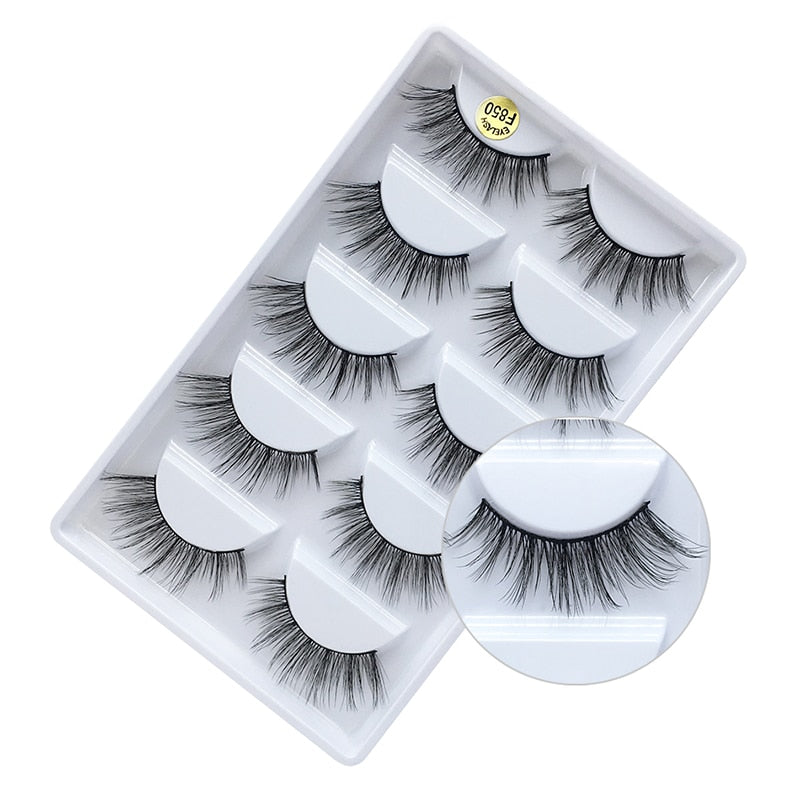 5 Pairs 3D Mink Eyelashes