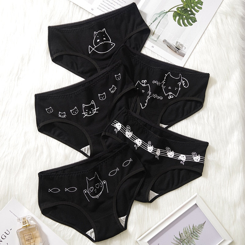 5Pcs Breathable Soft Cartoon Underwear