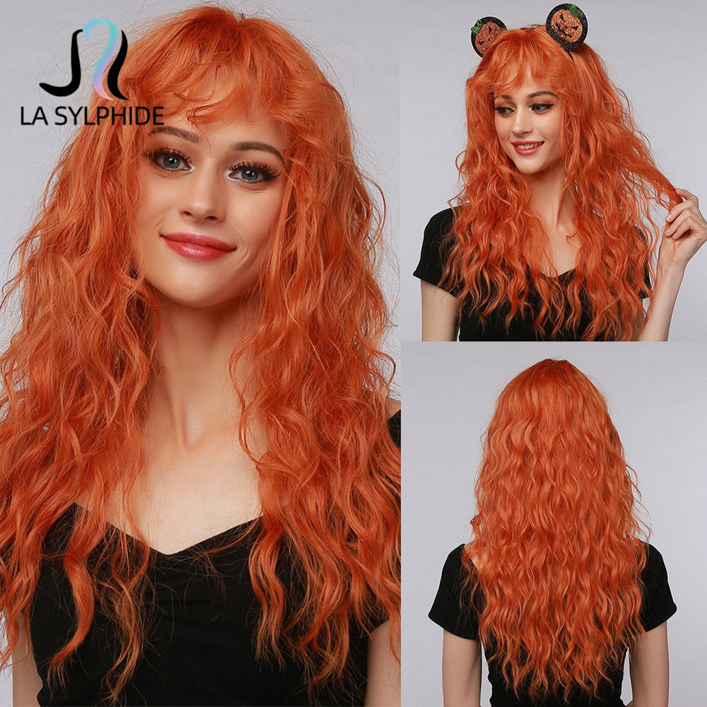 Cosplay Party Wig Long Body Wave Synthetic Heat Resistant