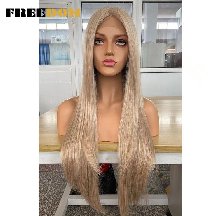 FREEDOM U Part Synthetic Lace Cosplay Wigs Heat Resistant