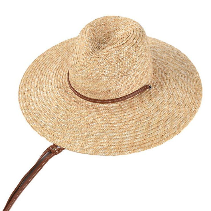 Belt Strap Straw Wide Brim Panama Hats