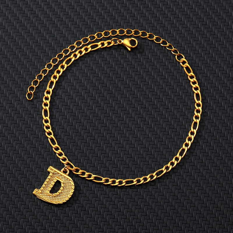 Alphabet Chain Ankle Bracelet