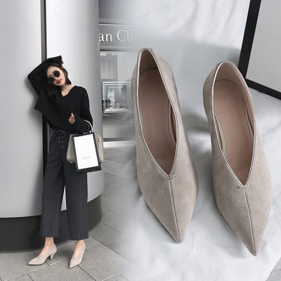 Suede Shallow pumps