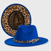 Four Seasons Unisex Inner Leopard Fedoras