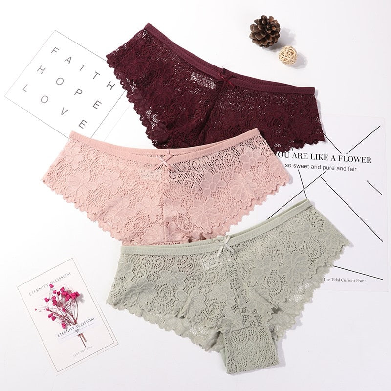 3pc Lace Panties